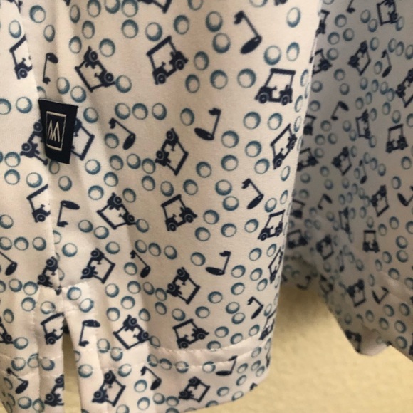 Mizzen+Main Mens XXL Versa Polo Shirt Trim Fit Short Sleeve Golf Graphic NWT - Picture 7 of 12